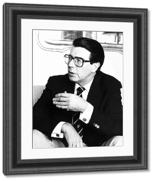 Leslie Crowther actor and TV presenter sitting down