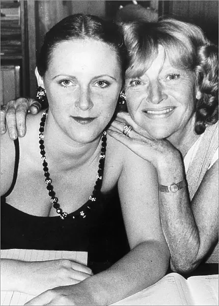 Dora Bryan British actress with her daughter Georgina at her Brighton Clarges Hotel