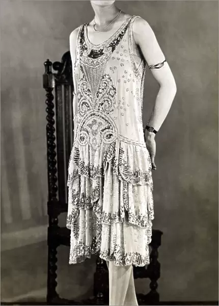Fashion 1920s - Evening Gown - July 1926 Evening gown of paillette