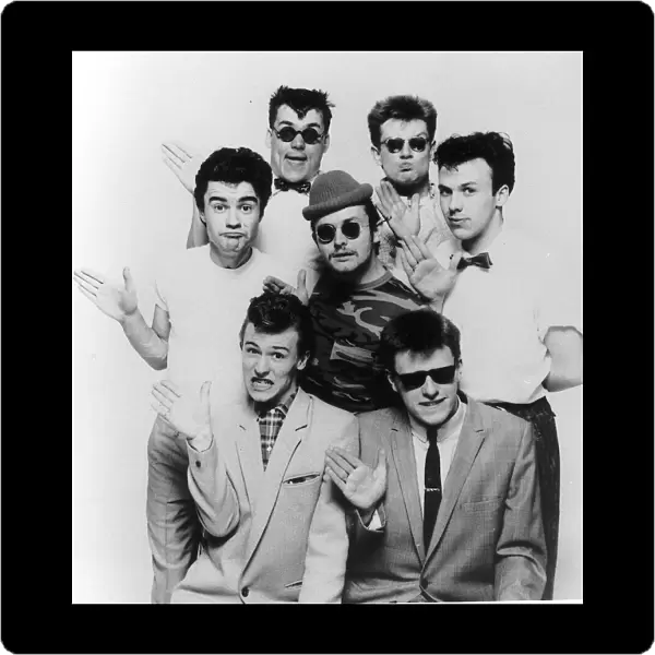 Madness Pop Group Carl, Lee, Mark, Suggs, Chris, Mike and Woody, 18th November 1982
