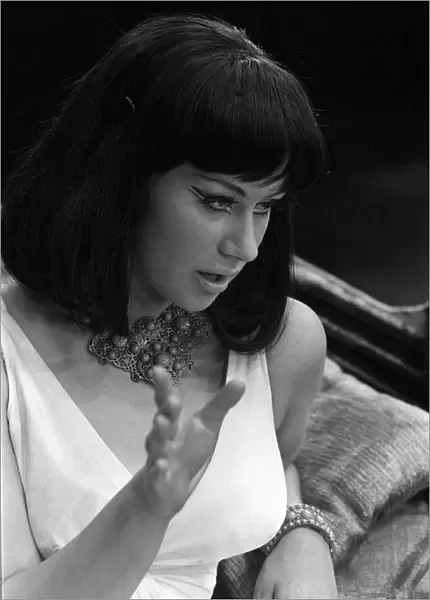 Actress Helen Mirren April 1965 Who plays Cleopatra picture during a break