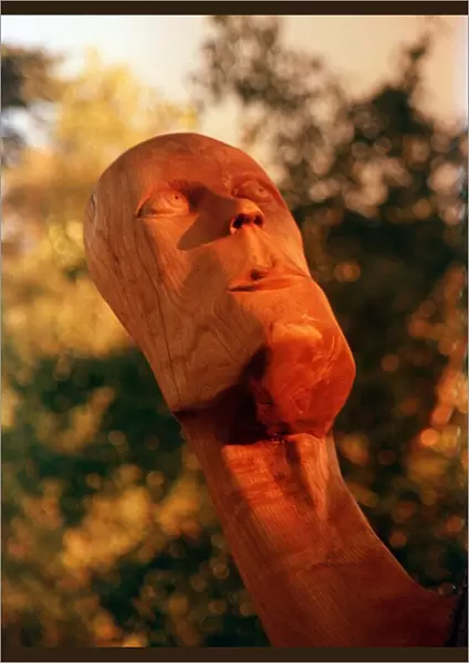 Wooden Sculpture Layerbretton Essex. 1999