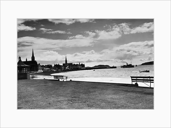 The seafront at Largs Scotland Circa 1960