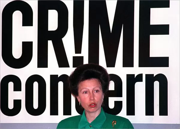 Princess Anne at crime prevention campaign
