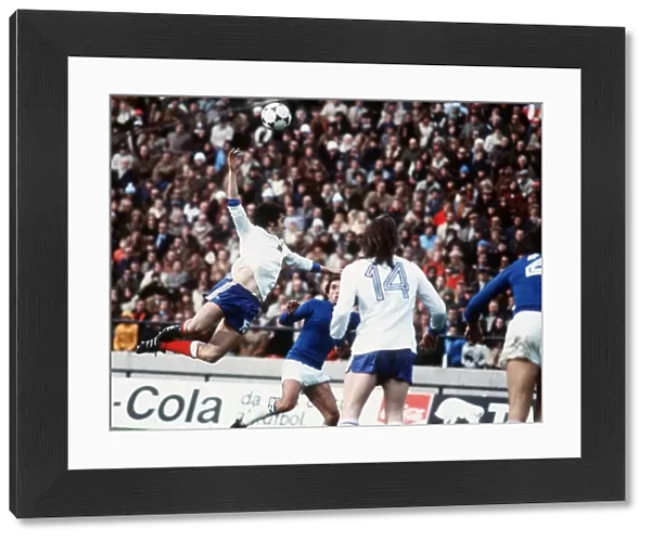 France v Italy World Cup 1978 football Platini jumps for ball, Berdoll no14