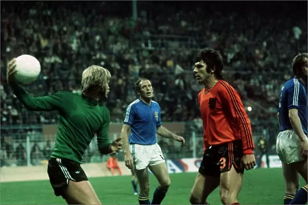 Holland v Sweden World Cup 1974 football Hellstrom goalkeeper Sweden