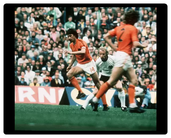 Johan Cruyff (Holland) in 1974 World Cup Final against West Germany West