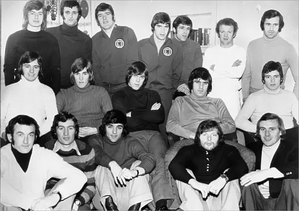 Scotland Football Squad February 1973 Pool for Scottish Football Association