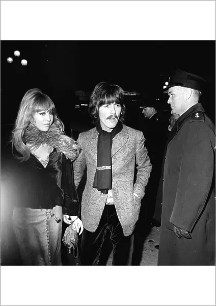 The Beatles The Beatles October 1967 George Harrison attending a film premiere in