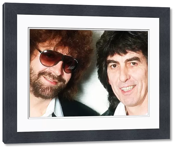 George Harrison formerly of The Beatles with Jeff Lynne Circa 1980s