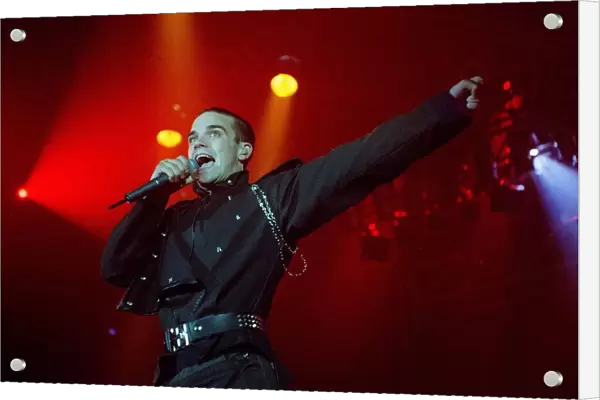 Robbie Williams Take That on stage in Glasgow 1994