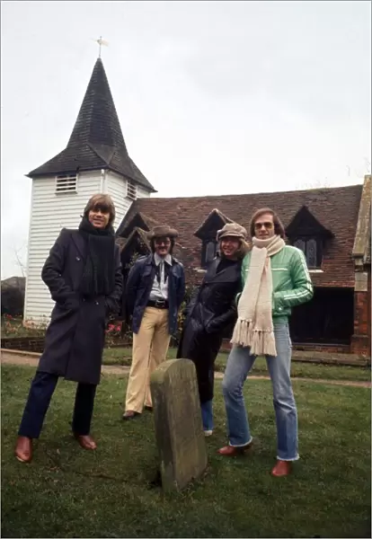 The Rubettes pop group in February 1978 Tony Thorpe, John Richardson, Alan Williams