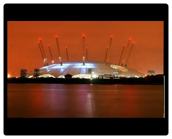 Millennium Dome pictured at 7 A. M. on December 31 1998