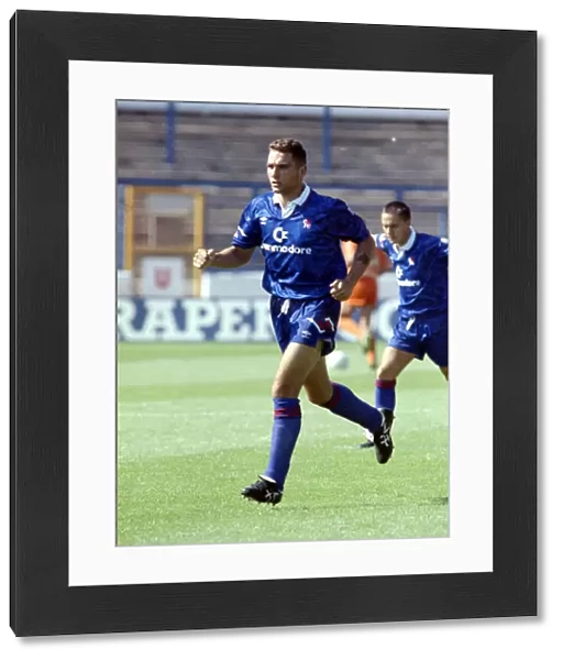 Chelsea 4 v. Luton Town 0. Vinnie Jones playing in his debut for the blues against