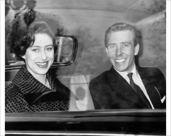 Princess Margaret and her husband Lord Snowdon  /  Anthony Armstrong Jones return to