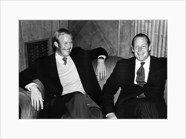 Kerry Packer (R) with Tony Greig 1977