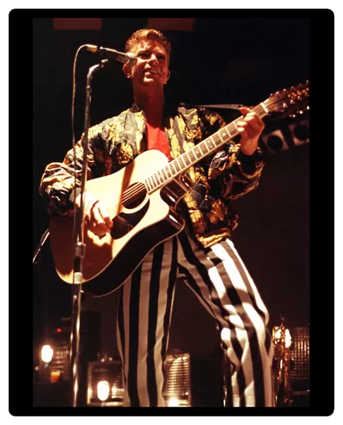 David Bowie on stage at Glasgow Barrowlands November 1991