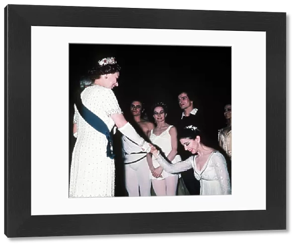 Queen Elizabeth II at Covent Garden Opera House, London during celebrations for her