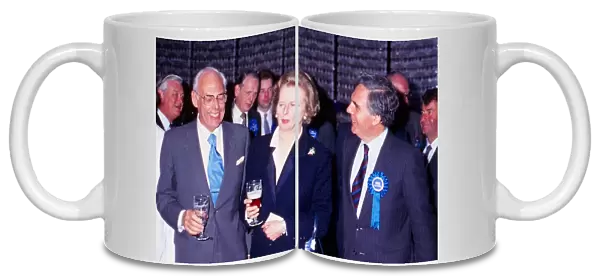 Margaret & Denis Thatcher in Edinburgh brewery June 1987