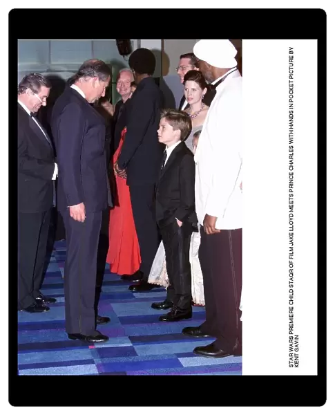 Prince Charles Star Wars premiere London 14th July 1999 Prince of Wales meets Jake