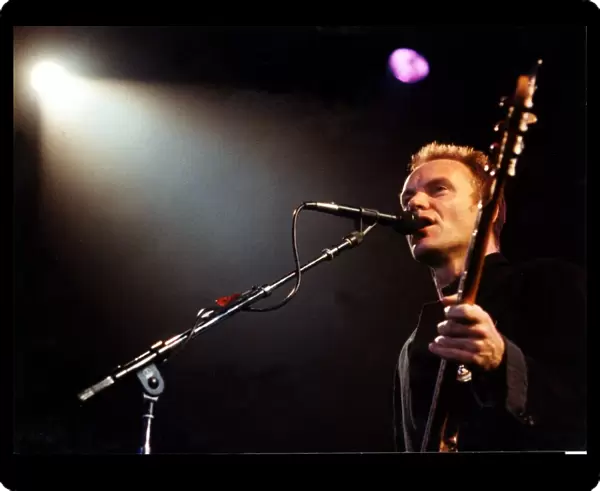 Music - Sting pictured during his concert at the Cardiff International Arena