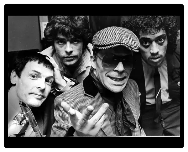 Ian Dury and the Blockheads at the Top Rank Suite in Cardiff before the evening