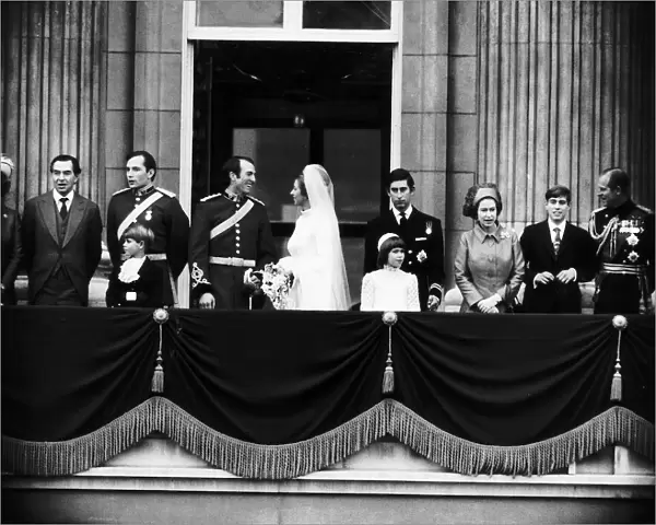 Princess Anne the daughter of Queen Elizabeth after her marriage to Captain Mark Phillips