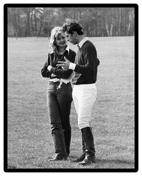 HRH Prince Charles with female companion Jane Ward Circa 1978