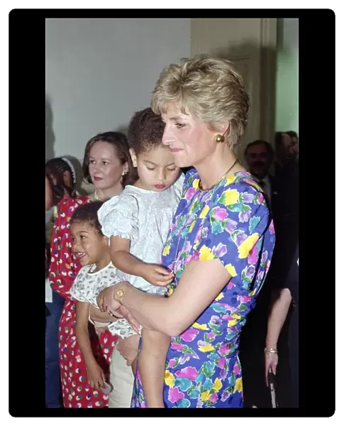 Prince and Princess of Wales official Visit to Brazil, April 1991