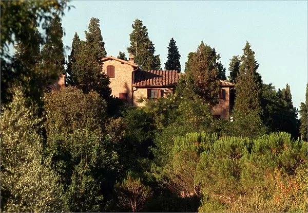 Tuscany Villa where Tony Blair and family are on holiday the home was lent to them by