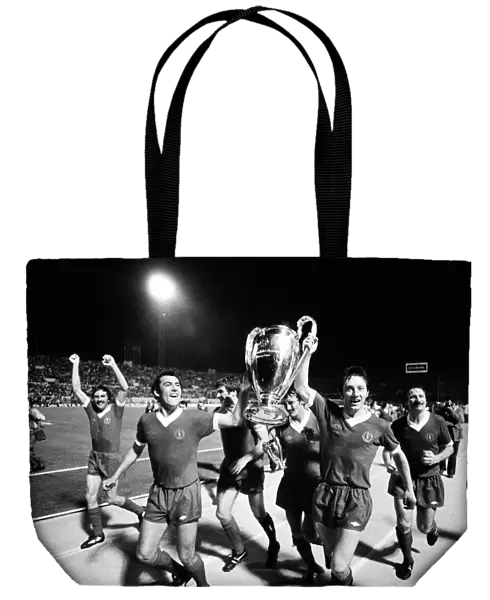 Liverpool celebrate victory over Borussia during European Cup Final 1977 Jimmy Case Emlyn