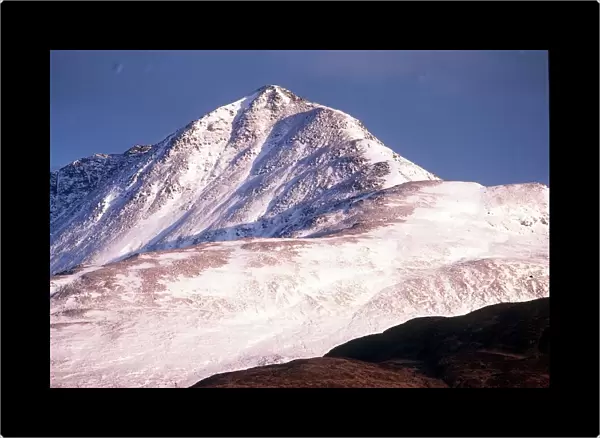Ben Lomond mountain peak covered in snow May 1998