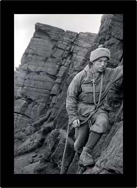 Rock climber  /  Mountaineer Joe Brown of Whaley Brdige, Derbyshire who was a member of