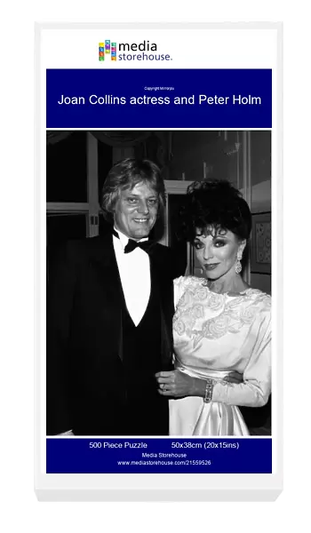 Joan Collins actress and Peter Holm