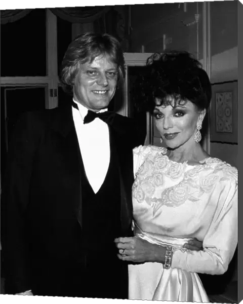 Joan Collins actress and Peter Holm