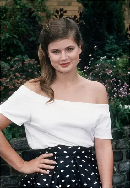 Actress Sophie Aldred who plays Ace, the assistant of Doctor Who in the television series