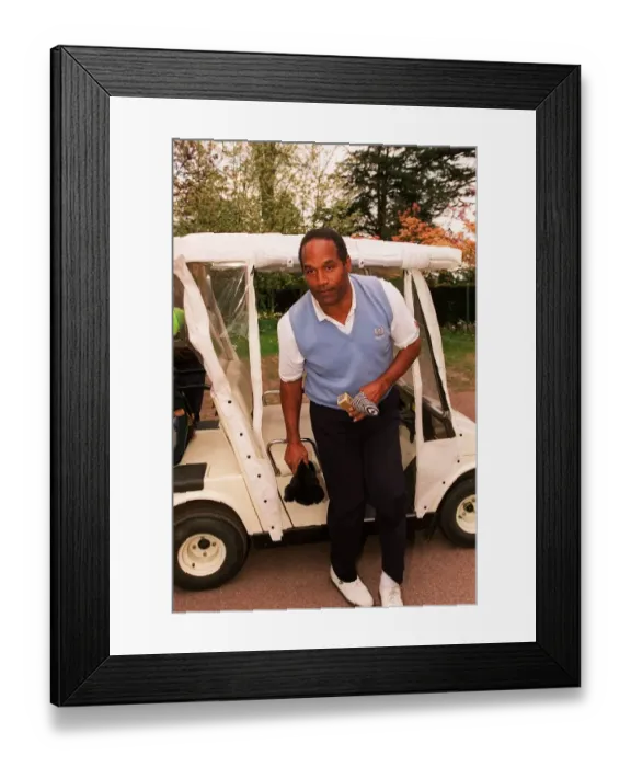 Framed Print : OJ Simpson Golf Print Framed Print : OJ Simpson Golf Print