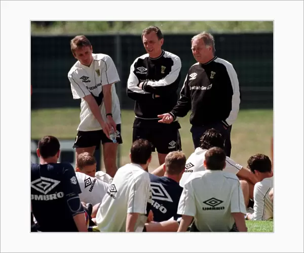 World Cup France June 1998 Scotland team training pep talk from Craig Brown