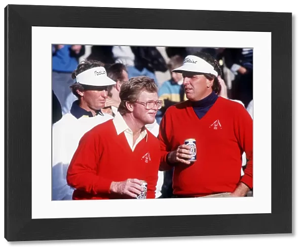 Tom Kite & Mark Calcavecchia golfers October 1989