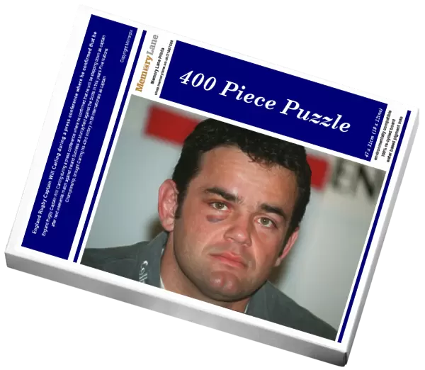 England Rugby Captain Will Carling during a press conference where he confirmed that he