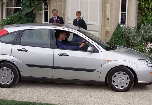 Prince William has driving lesson at Highgrove July 1999 Prince William, 17