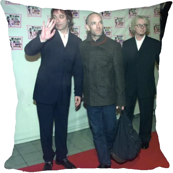 American singer Michael Stipe and his band REM at the MTV Music Video Awards ceremony in