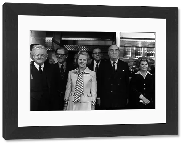 Margaret Thatcher with Reginald Maudling, Sally Oppenheim