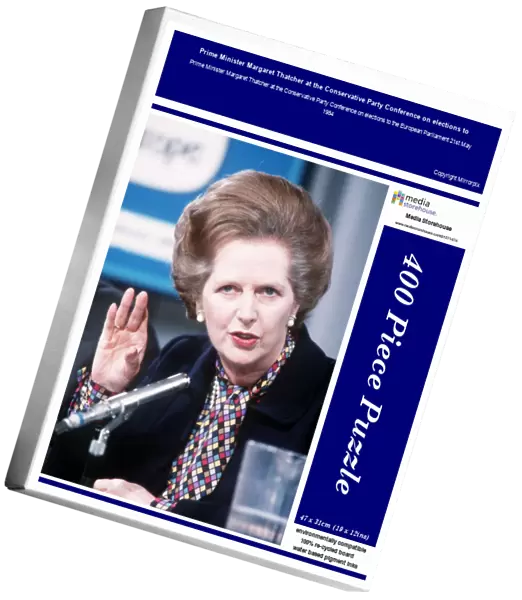 Prime Minister Margaret Thatcher at the Conservative Party Conference on elections to