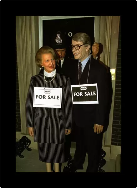 Margaret Thatcher and John Major waxworks up for sale at Friargate Wax Museum in York