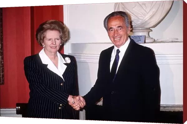 Margaret Thatcher British Prime Minister and Simon Perez at No. 10 Downing Street