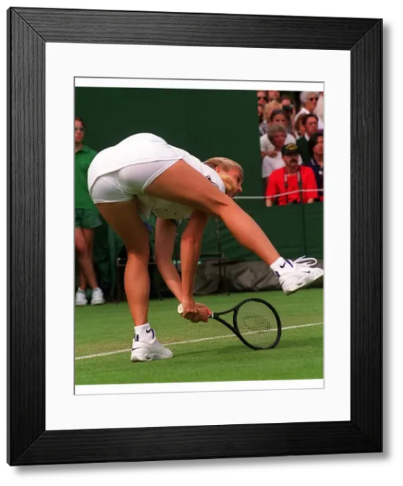 Framed Print : Mary Pierce Knickers Incident Print at Wimbledon (00199) Framed Print : Mary Pierce Knickers Incident Print at Wimbledon (00199)