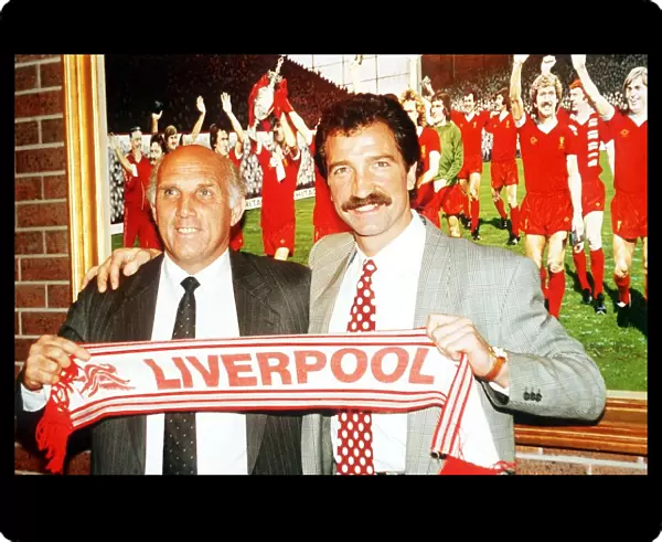 Graeme Souness Liverpool manager with his assistant Ronnie Moran