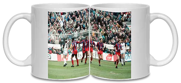 Crystal Palace v Aston Villa league match at Selhurst Park March 1990