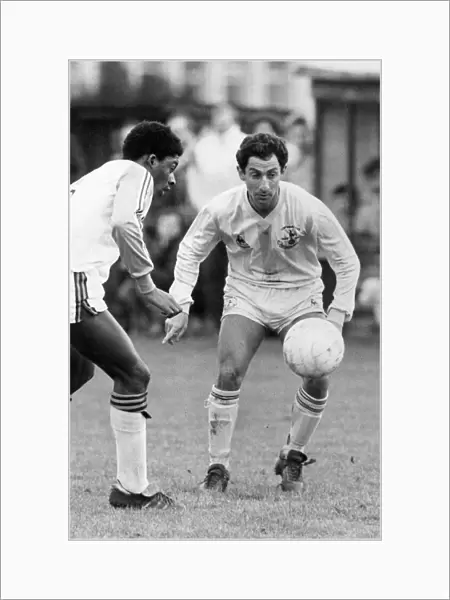 Tottenham Hotspur and Argentina intrnational Ossie Ardiles in action for his club Spurs